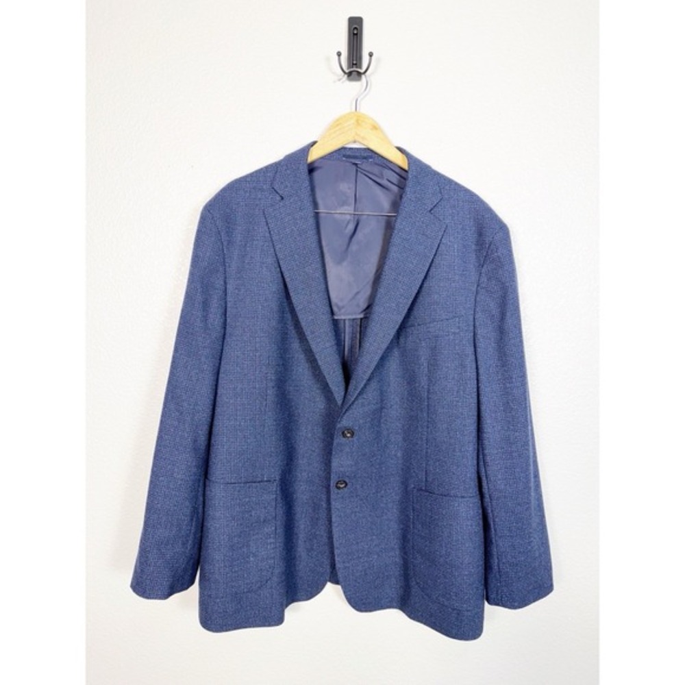 Jos A Bank Size 52 R Men's 1905 Collection Tailored Fit Sport Coat Blazer Blue